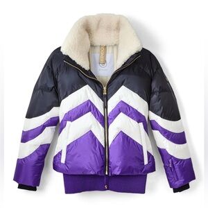BOGNER Valea Down Ski Jacket - Navy/ purple  Women’s